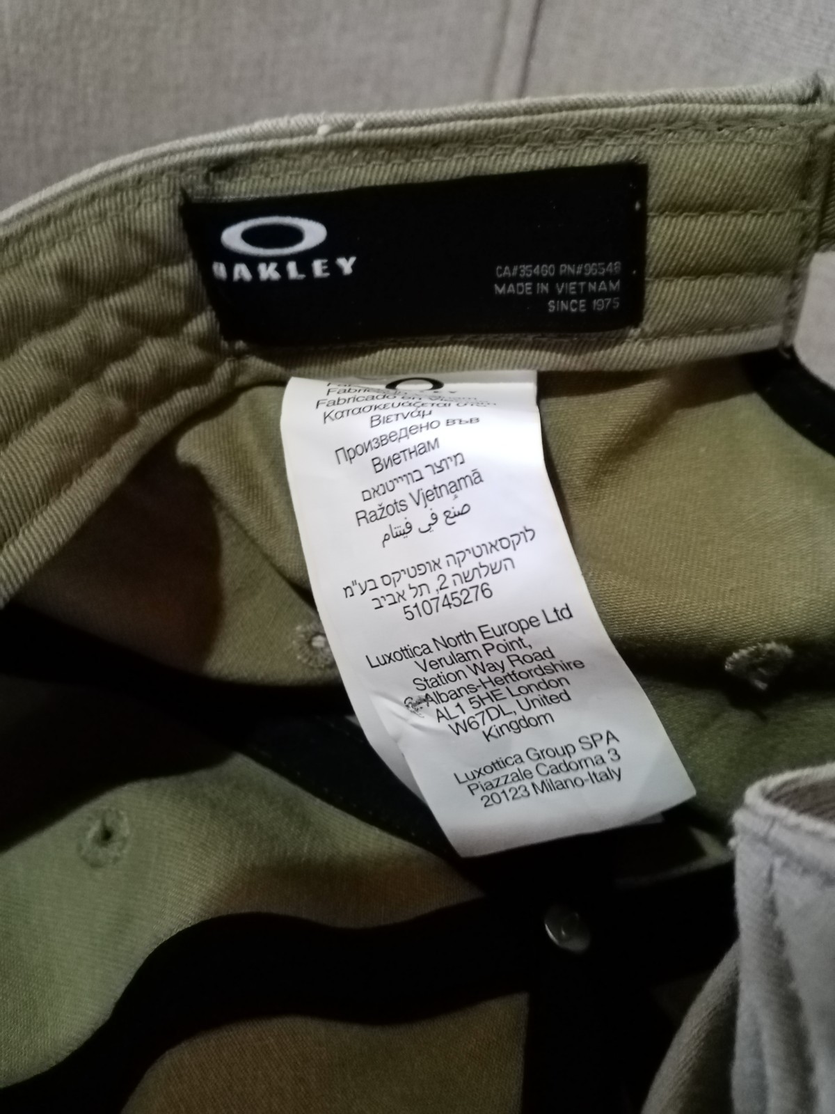 Authentic Oakley Remix Dad Hat Cap Sage Green