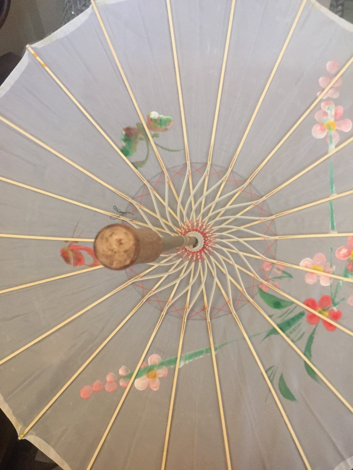 Shade Sun Umbrella With Flowers New