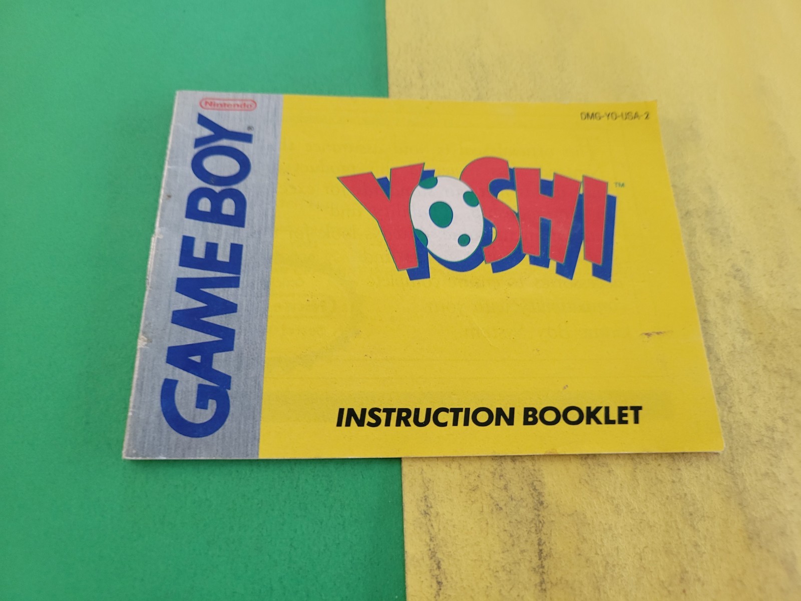 Game Boy Yoshi Instruction Booklet