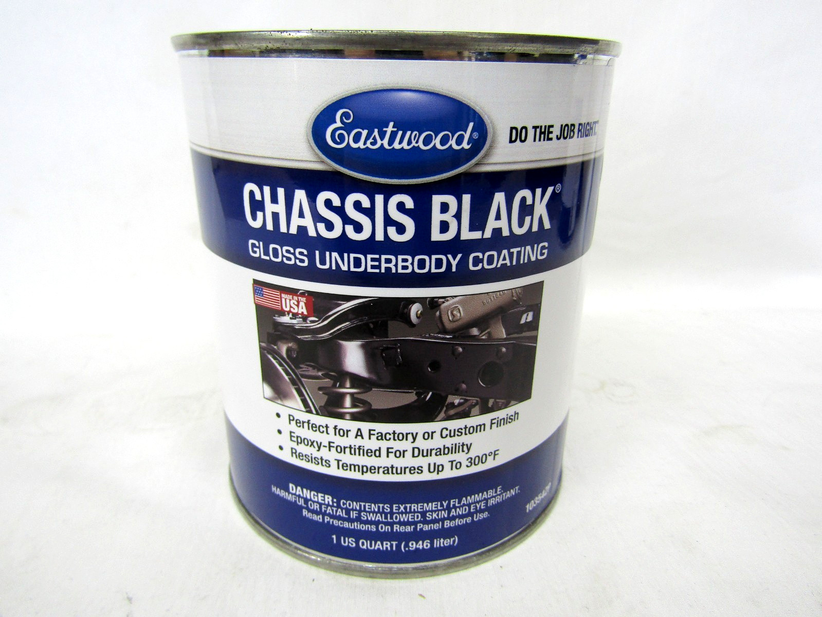 Eastwood Chassis Black Underbody Coating, 1 QT Can, Gloss
