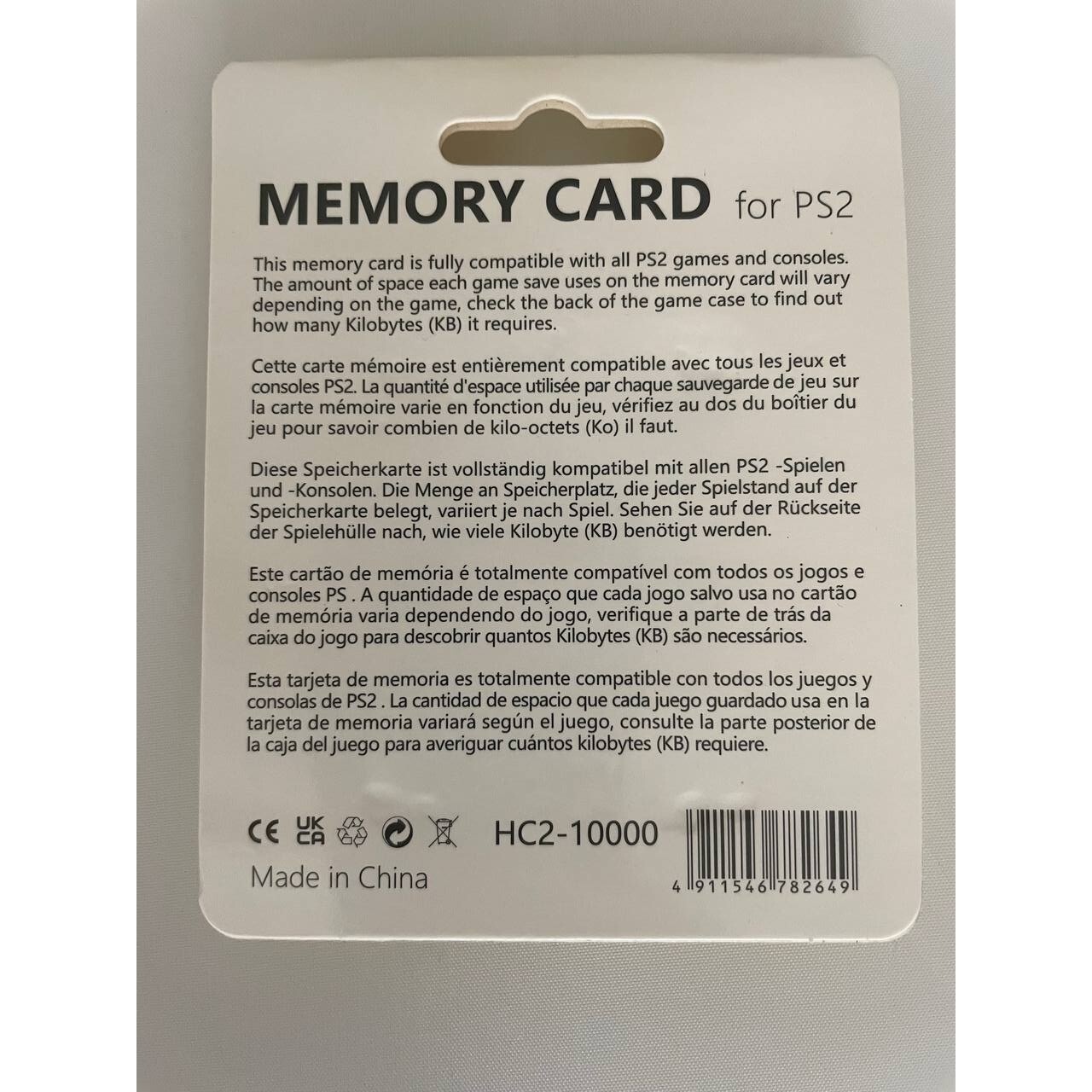 256MB Megabyte Memory Card For PS2 PlayStation 2