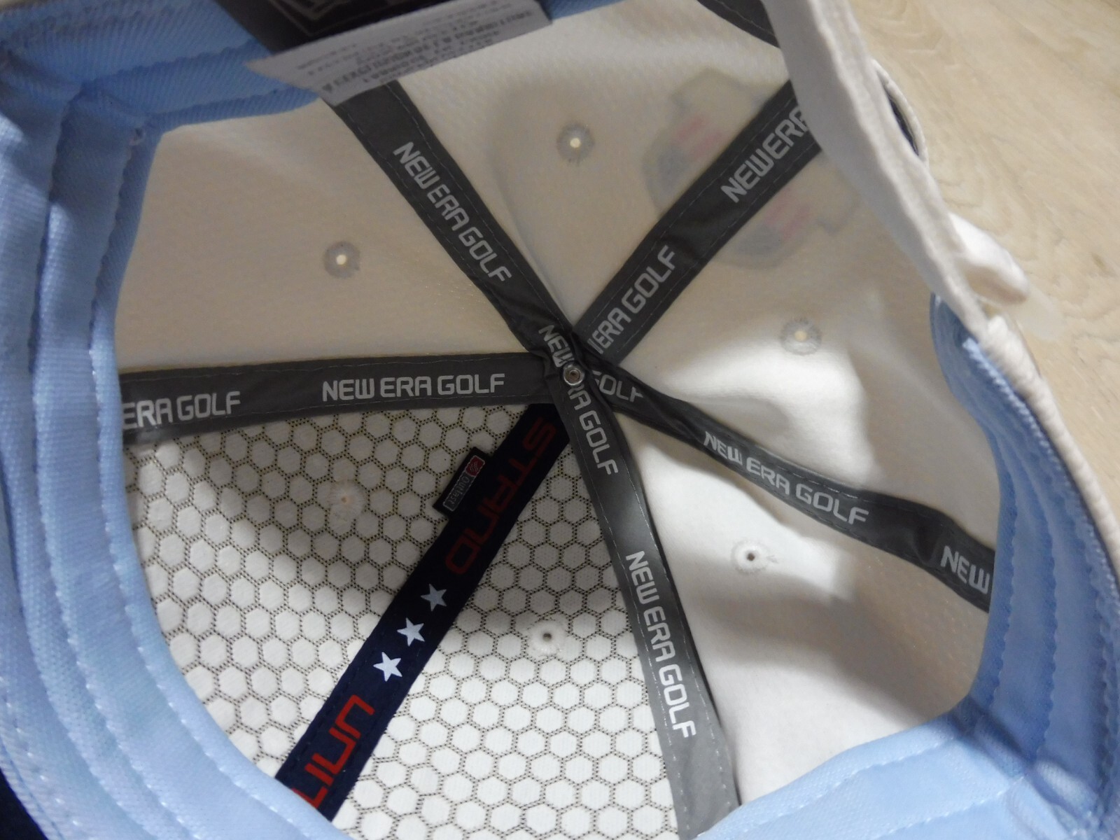 USA 2020 RYDER CUP HAT MENS ADJUSTABLE TEAM ISSUED WHITE NEW ERA GOLF POLYESTER