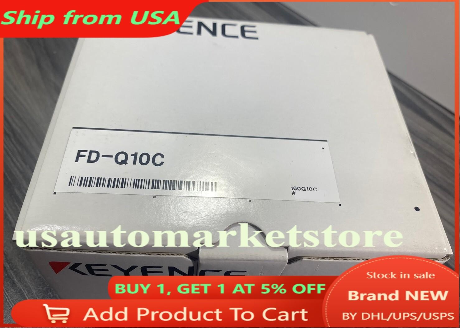 New Keyence FD-Q10C Clamp-on Digital Flow Sensor w/ Sensor Bracket 20-30VDC -USA