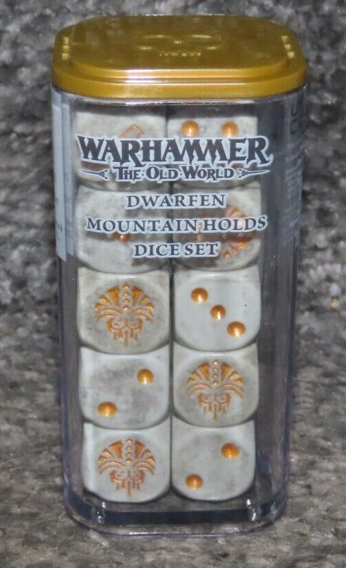 Games Workshop Warhammer The Old World Dwarfen Mountain Holds Dice Set Dwarves
