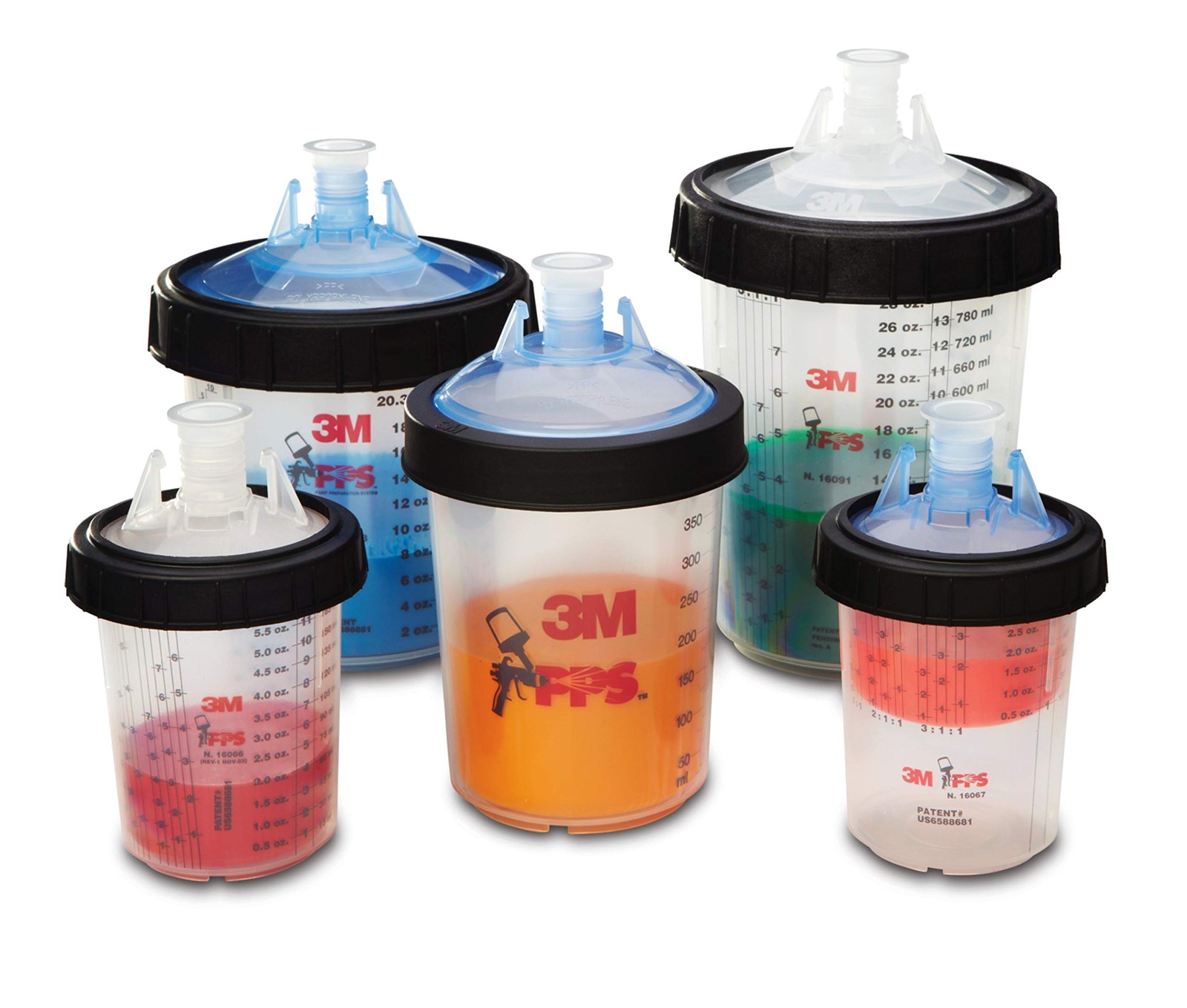 3M PPS (Original Series) Cup & Collar, 16115, Mini, 2 per carton