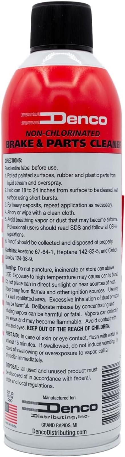 Non-Chlorinated Brake Cleaner Spray - Pack of 6