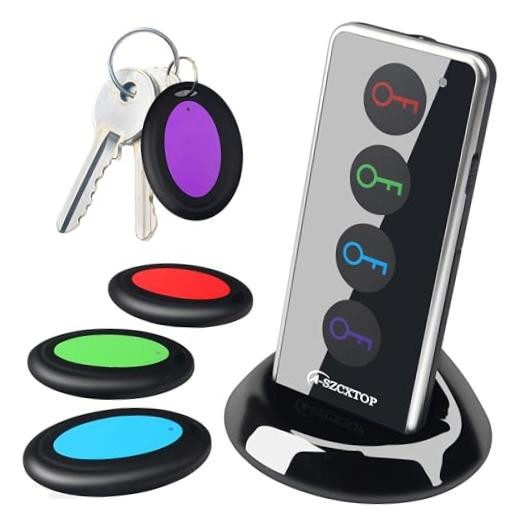 Key Finder Locator RF Wireless Remote Item Tracker with 4 Receivers | No App