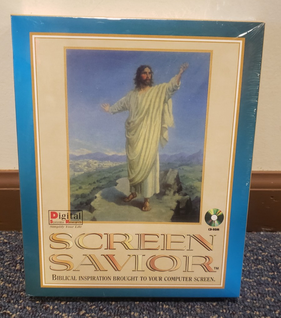 Screen Savior Religious Screen Savers PC CD-ROM Windows 95 Jesus Bible Software