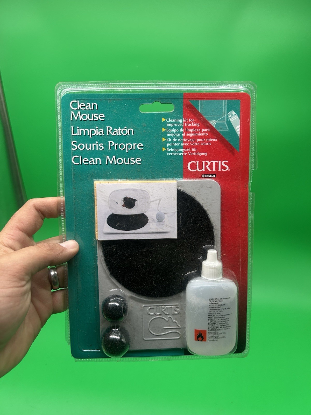 VINTAGE BRAND NEW 1998 CURTIS CLEAN MOUSE CLEANING KIT