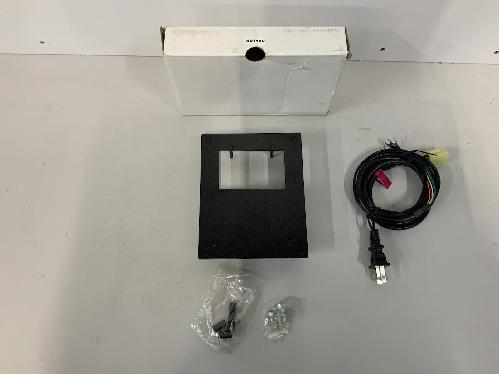 Dollar bill acceptor face plate , wiring harness Mounting Kit Unused
