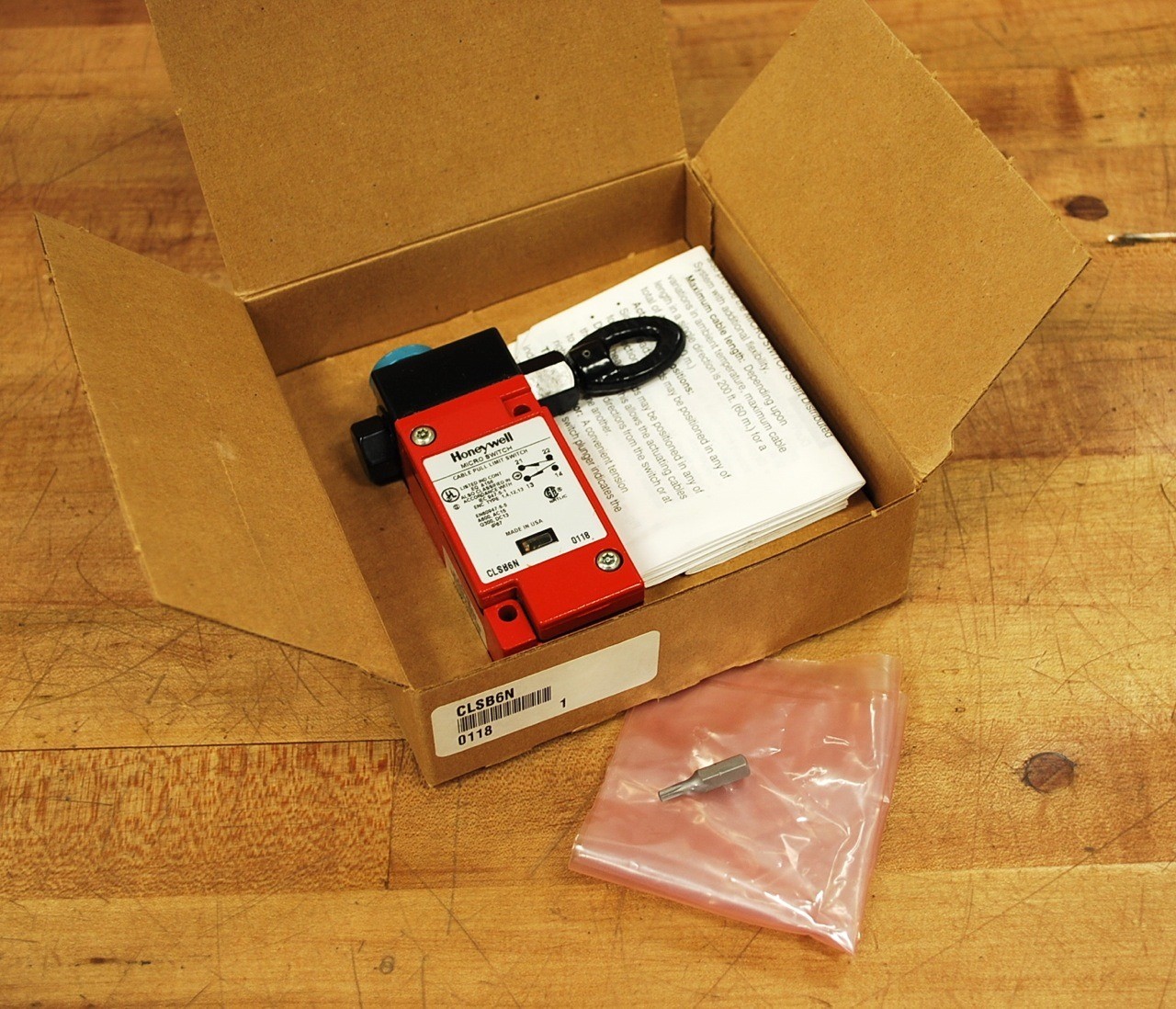 Honeywell CLSB6N Cable Pull Limit Switch - NIB - NEW