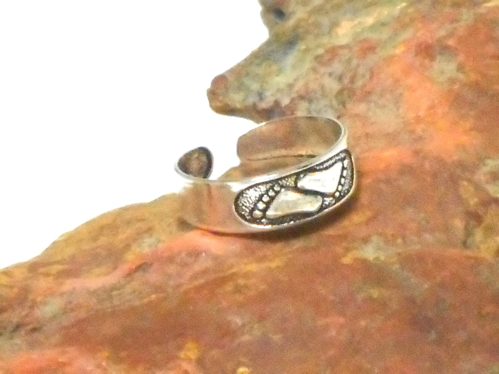 Adjustable TOE RING Sterling Silver 925 - Gift Boxed