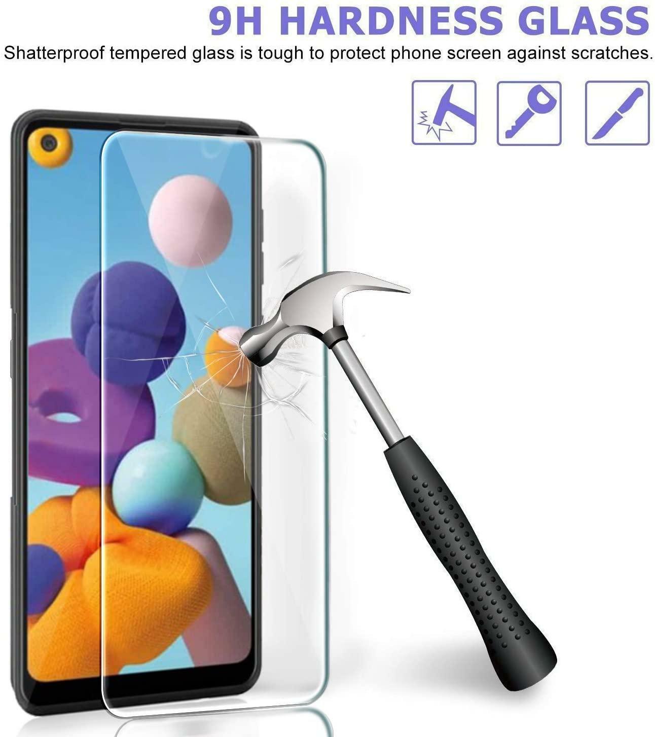 For Samsung Galaxy A52 5G Clear Tempered Clear Screen Protector Case Friendly