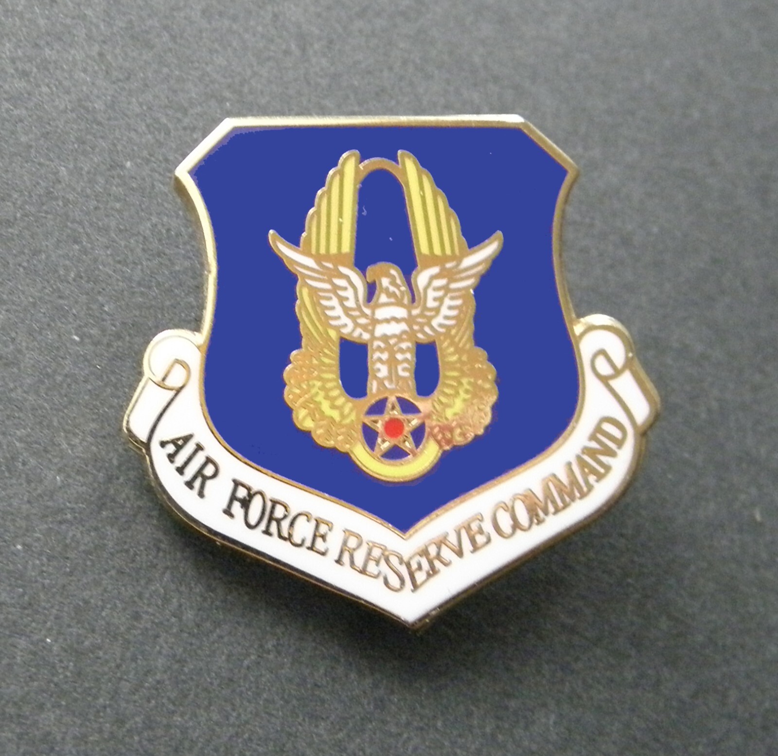 Air Force Reserve Command USAF Shield Lapel Pin 1.2 x 1.1 inches