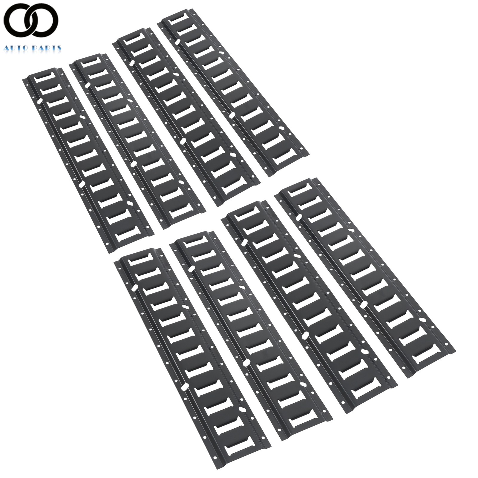 8 Piece 2' E Track Tie-Down Trailer Kit Fits Universal High Quality Horizontal