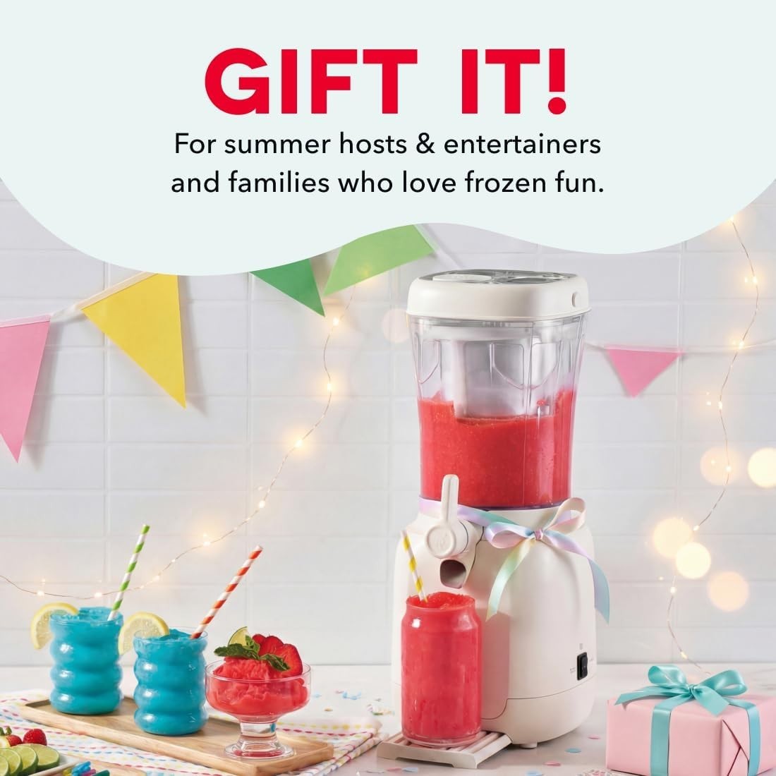 Dash Slushy & Frozen Drink Maker - Slushy Machine for Home, 32 Oz Countertop Fro