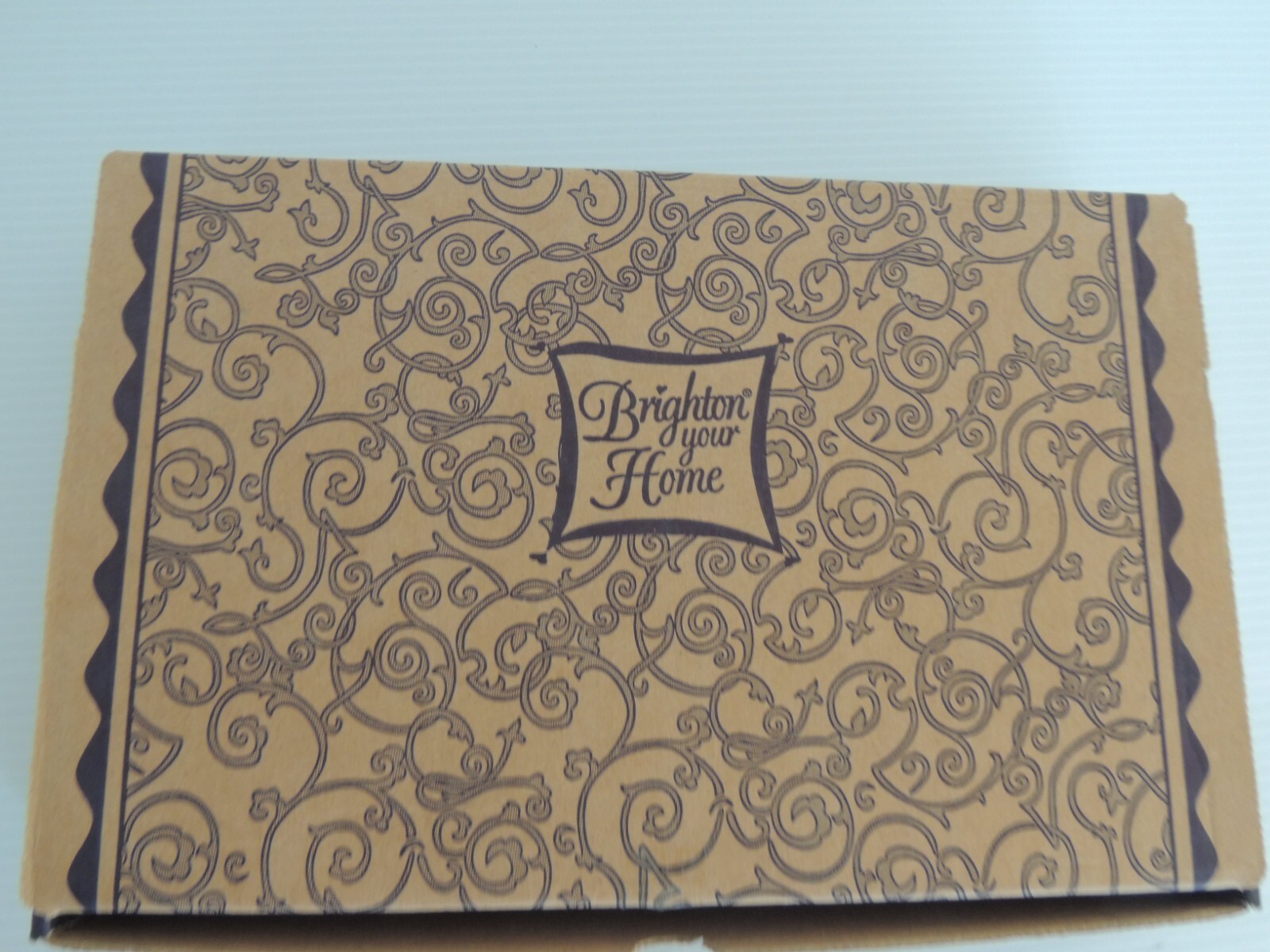 Brighton Box -- empty storage box -- 11" x 7" x 2"