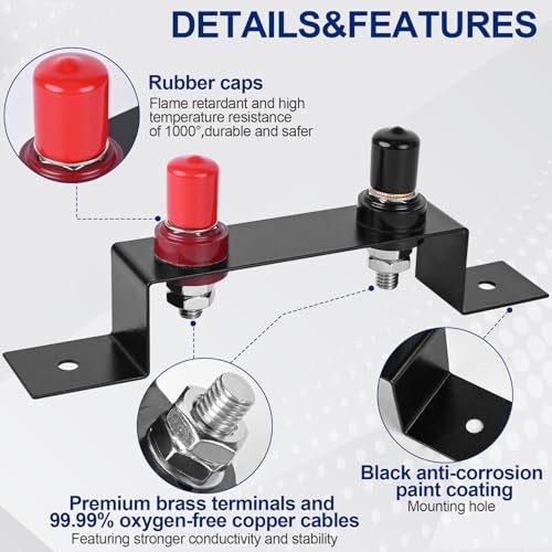 Battery Relocation Kit, Battery Jump Post Kit Heavy Duty Remote 1PCS Style 1