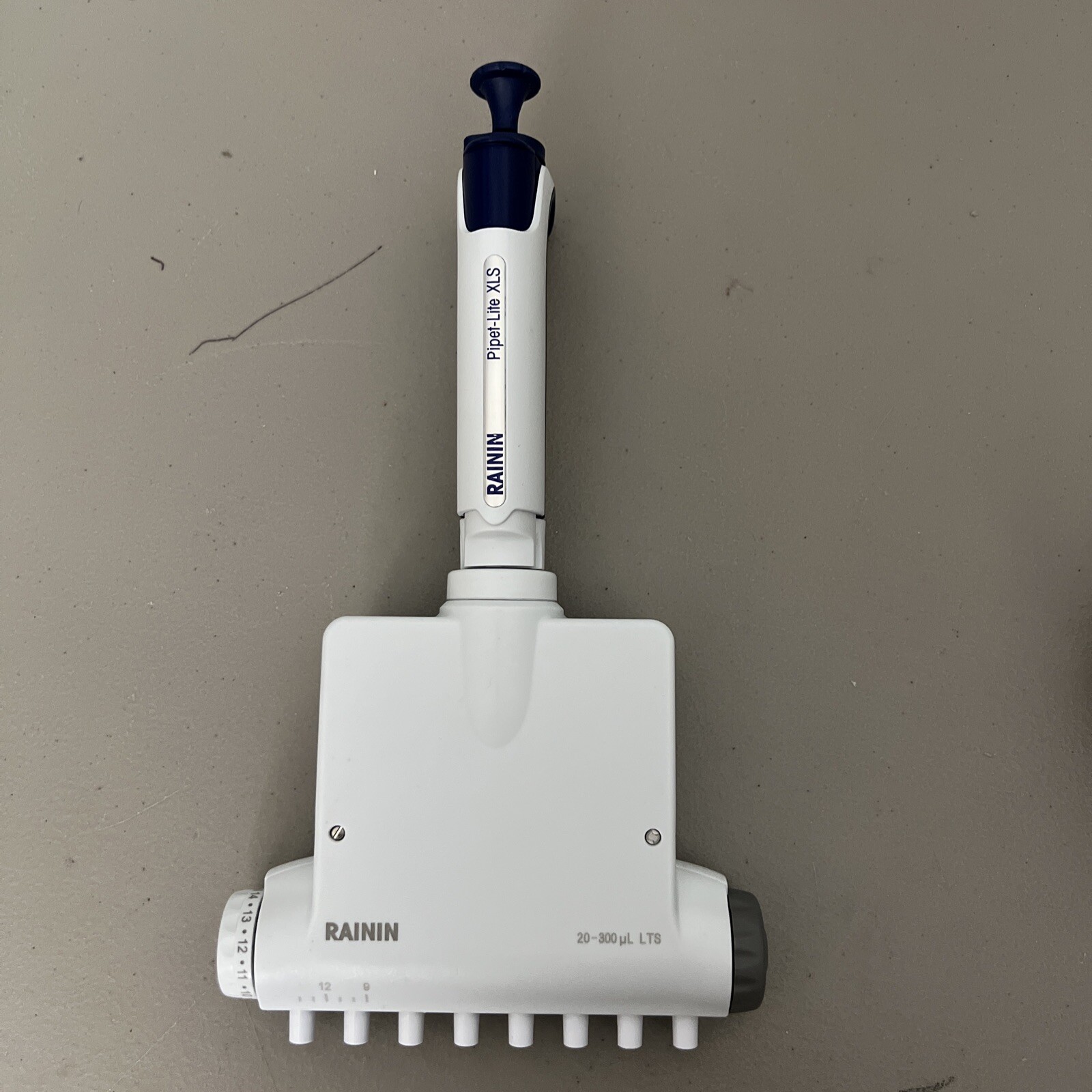 NICE Adjustable 8 Channel Rainin Pipet-Lite LA8-L300 XLS LTS Pipette