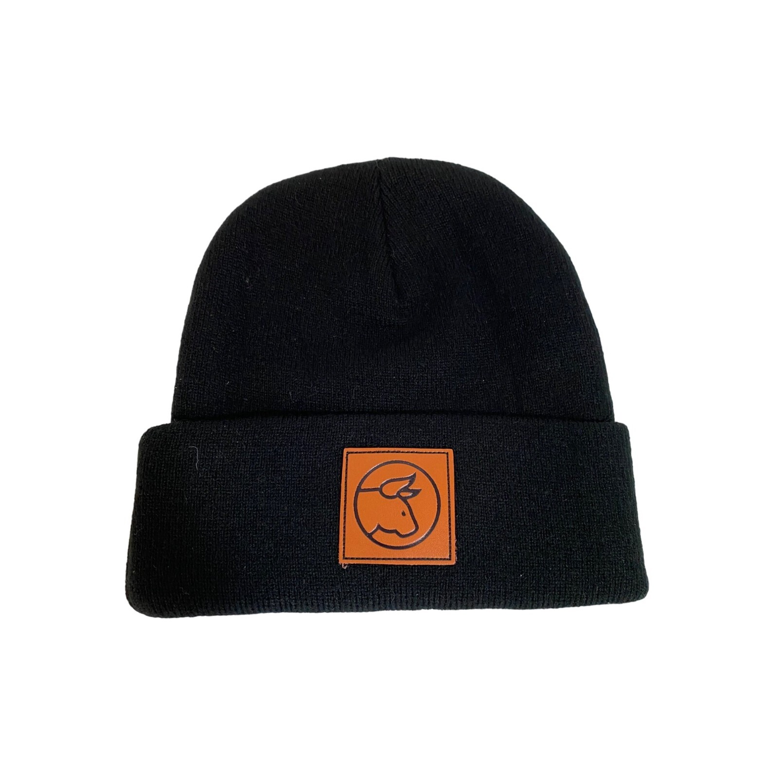 New Black Knit Beanie Unisex Taurus Horoscope One Size NWOT
