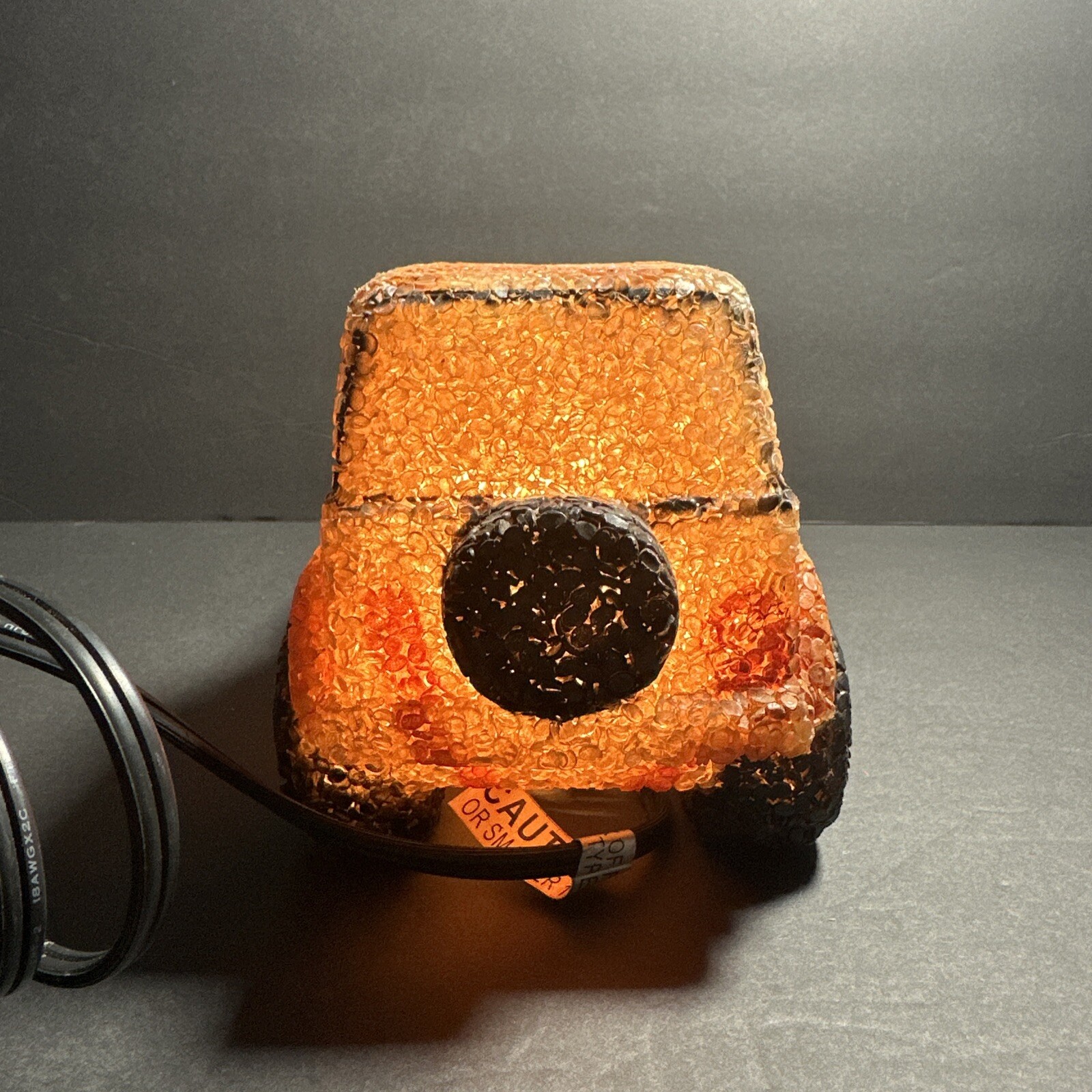 Melted Popcorn Plastic Jeep Night Light Desk Lamp EUC Off Roading Fourwheeling