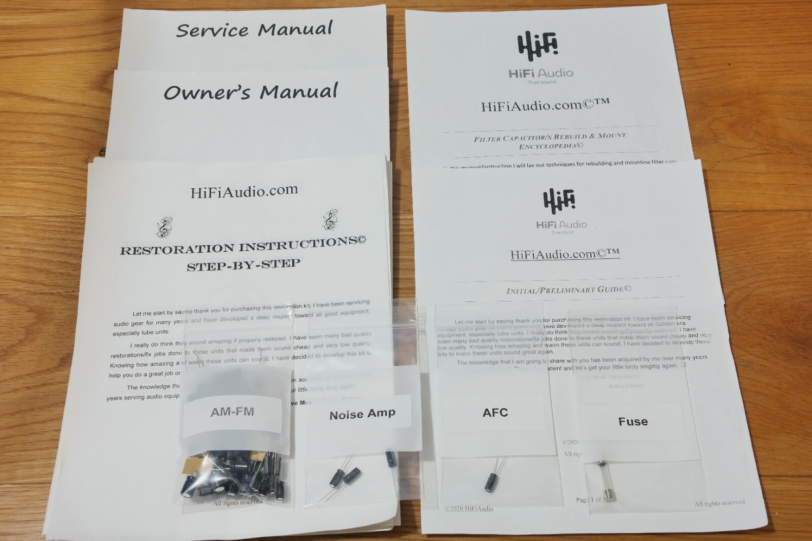 Onkyo T9 tuner rebuild restoration recap service kit fix repair capacitor