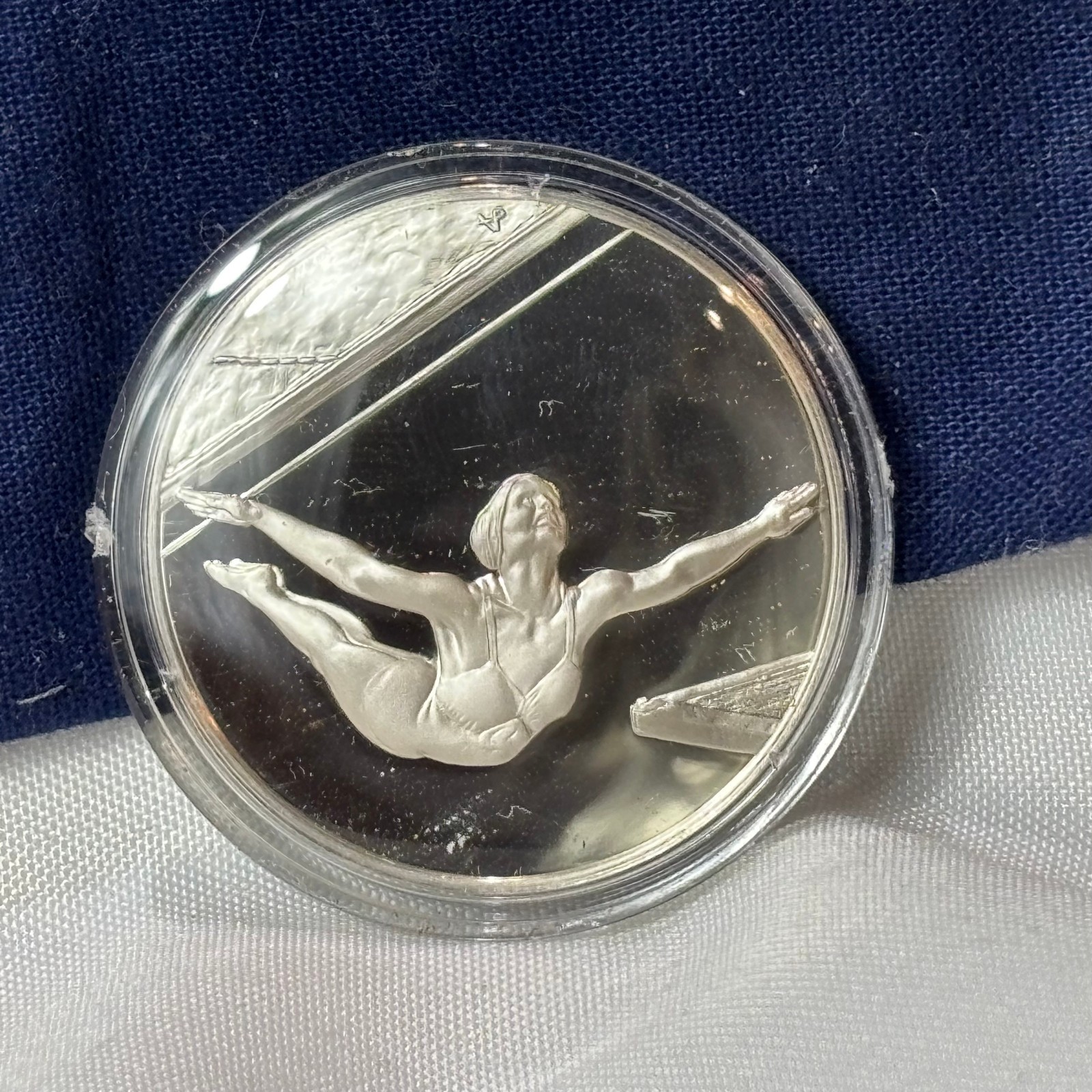 .925 Sterling Silver Round PAT MCCMORMICK FM 100 Greatest Events In Sports