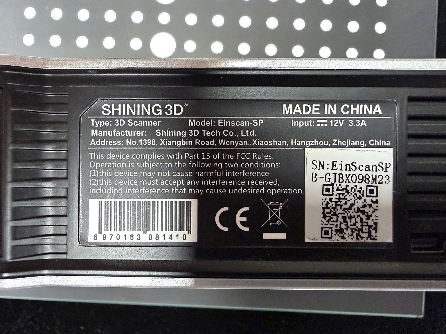 Shining 3D Einscan SP 3D Scanner with Turntable