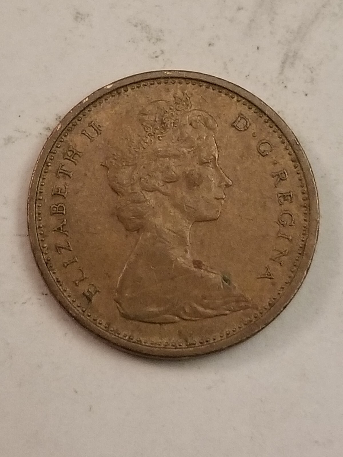 VINTAGE 1965 Canada One Cent Coin