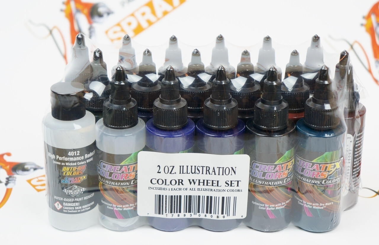 Createx Illustration Colors Wheel Set 2oz.