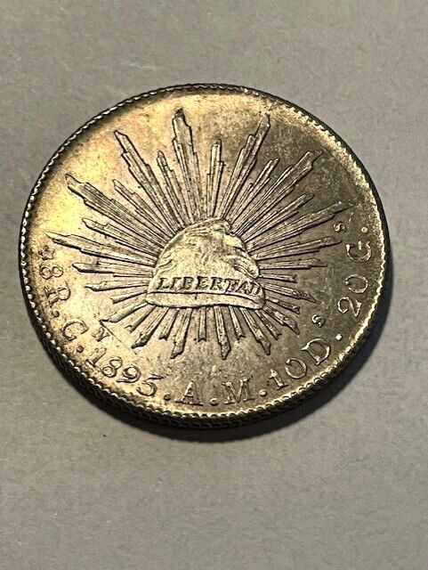 1895-Cn A. M. Mexico 8 Reales/Silver/AU++ #16438