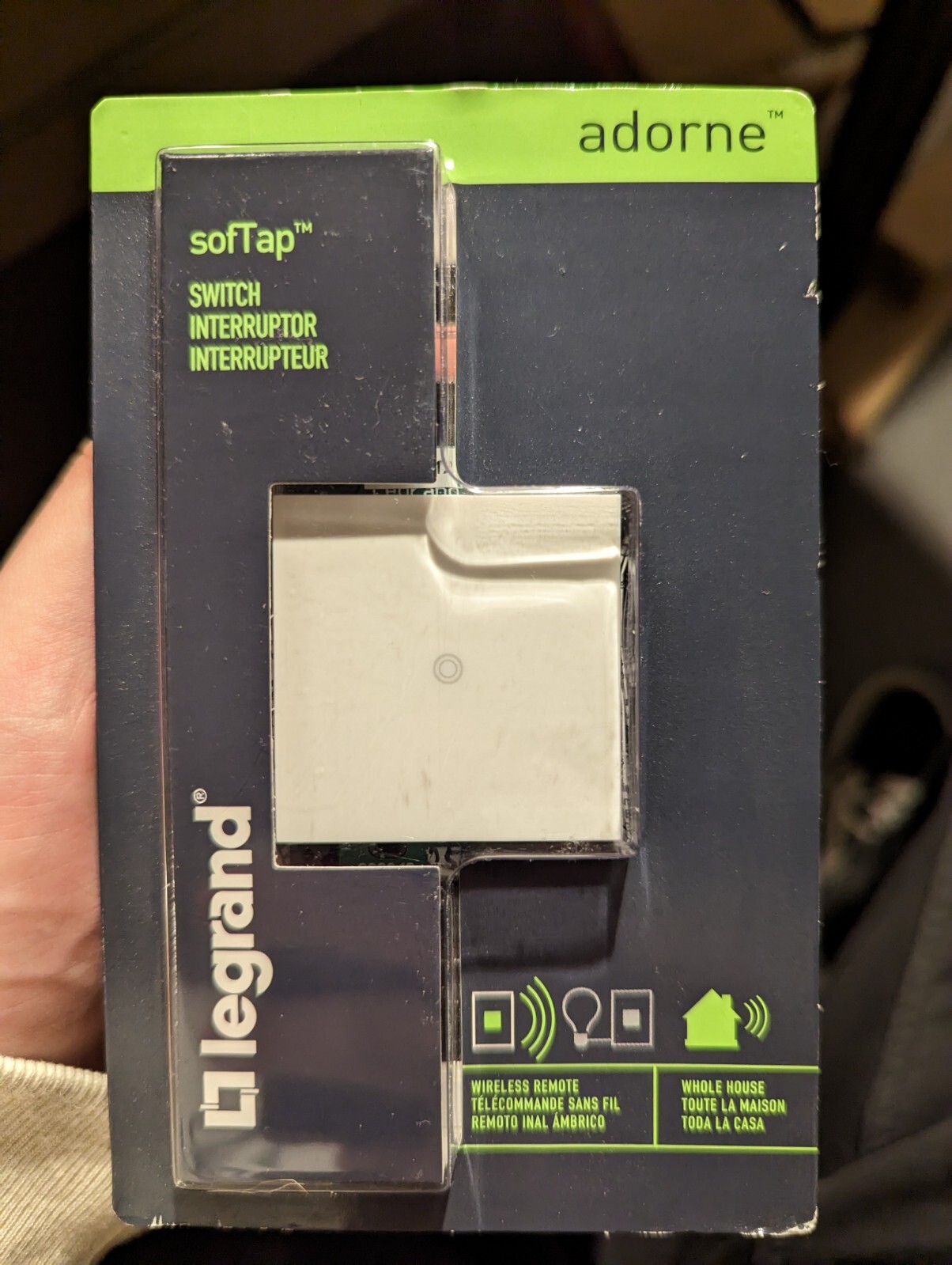 Legrand ASTPRRW1 Square On/Off Wall Switch - White