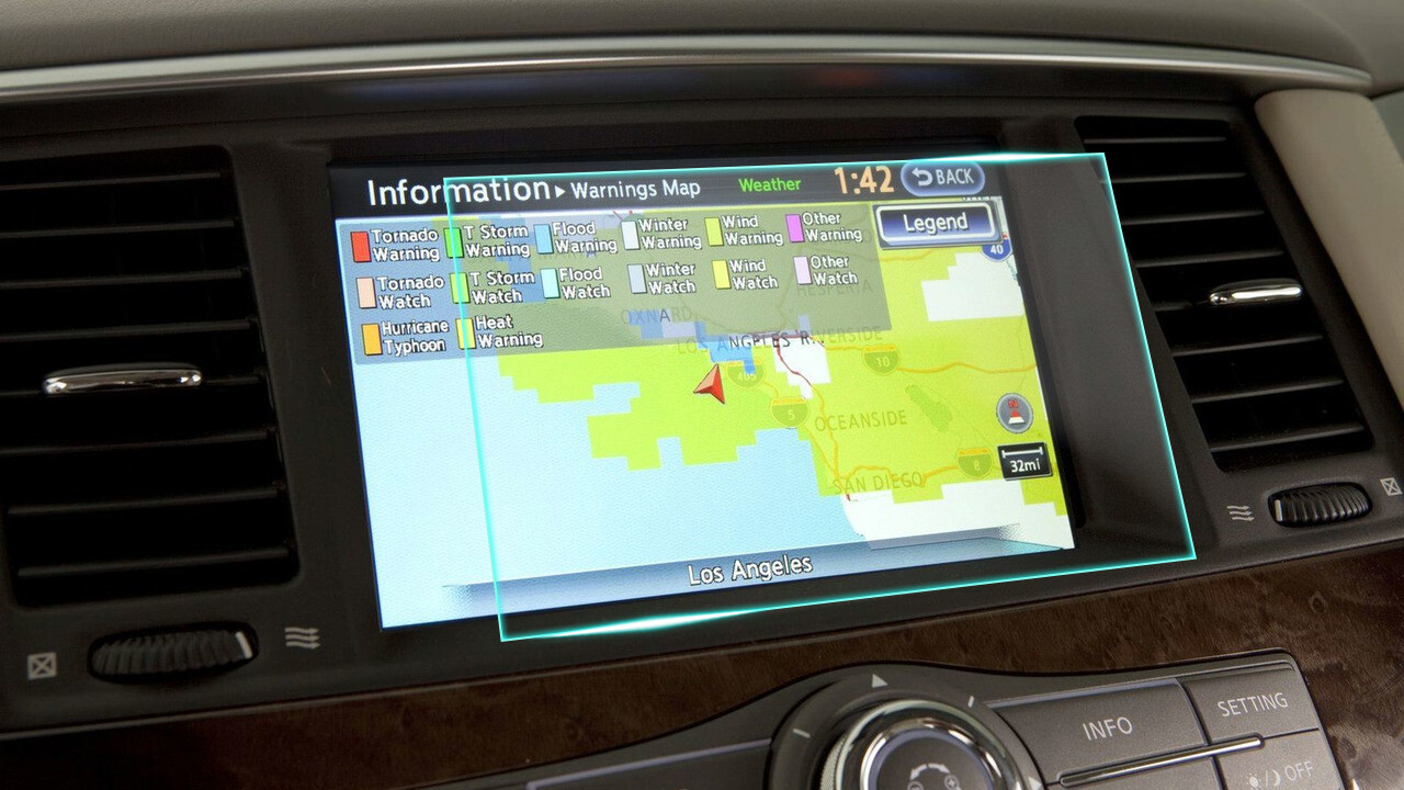 Crystal Clear Screen Protector for 2011 Infiniti QX56 Vehicle Navigation