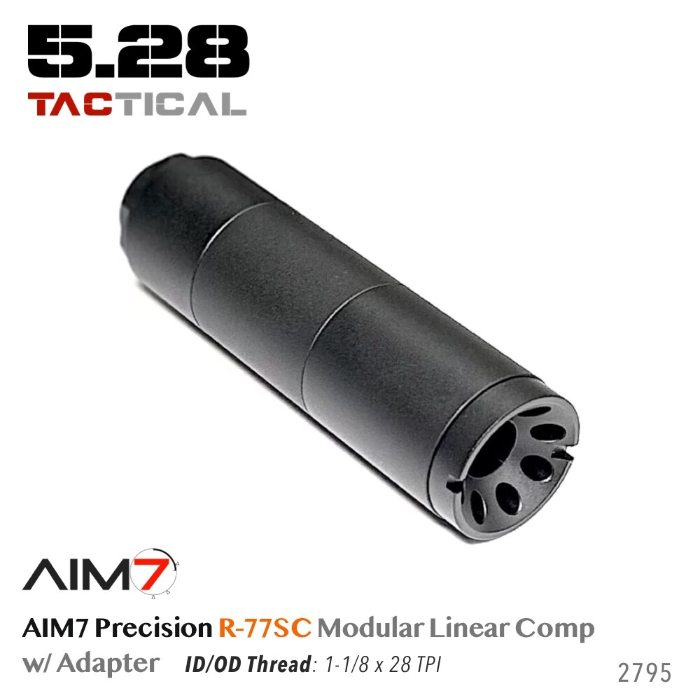 AIM7 R-77SC Modular Linear Comp Multi 223, 30CAL,9mm CNC Aluminum Black