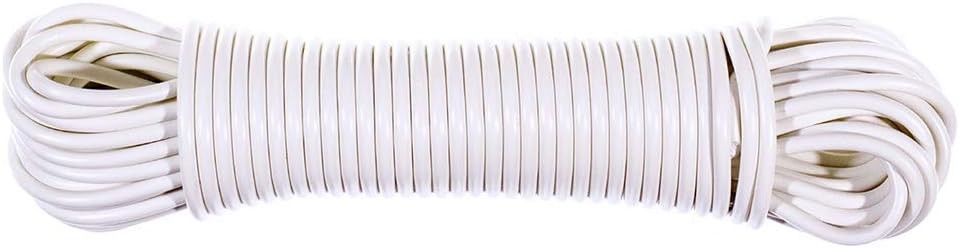 Plastic Coated Clothesline – Weatherproof Synthetic Fiber Reinforced Cord for...