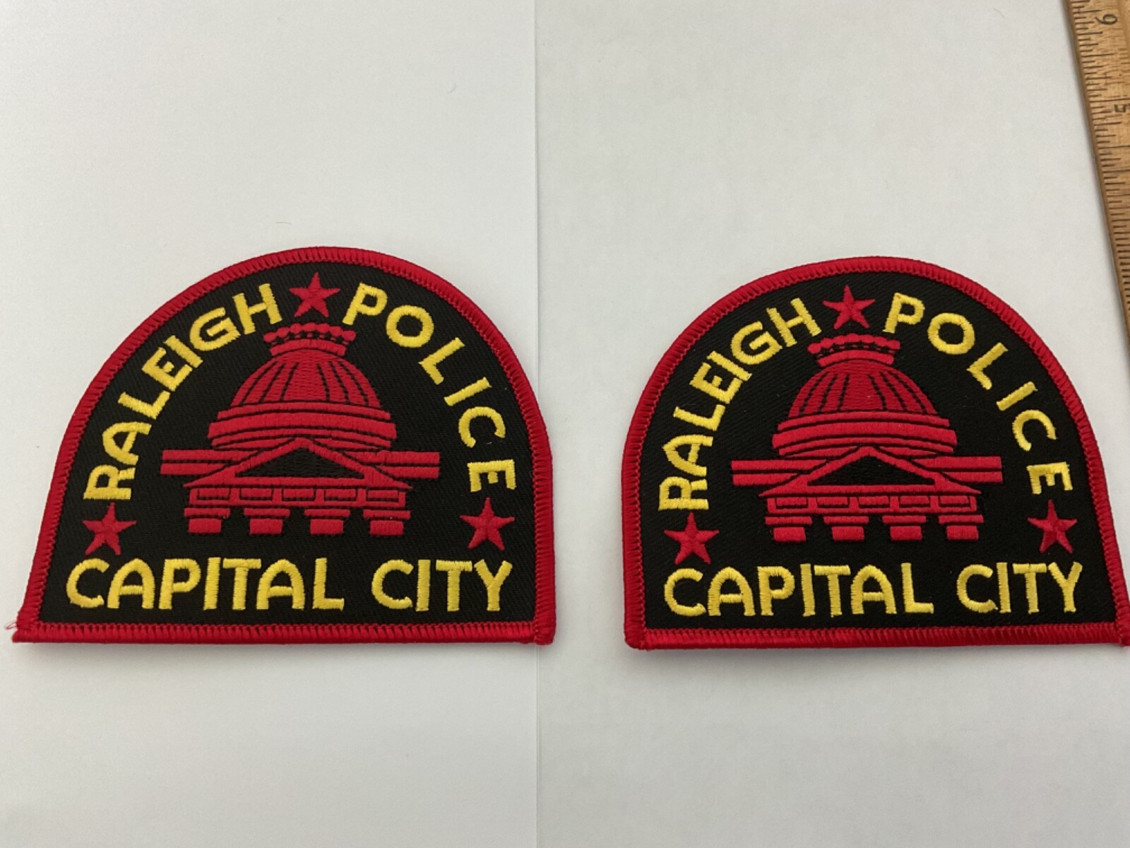 Raleigh Police Capital City collectable patch set full size new
