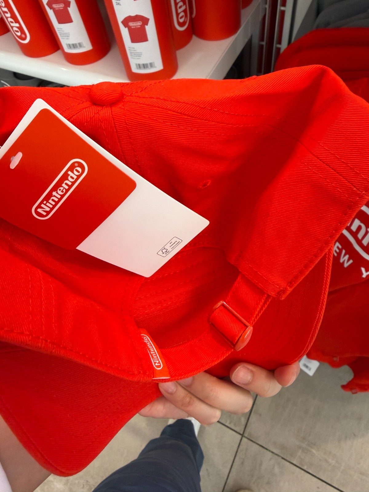 Nintendo World New York - NY Mario Pokemon Link Zelda Official Logo Hat Cap RED