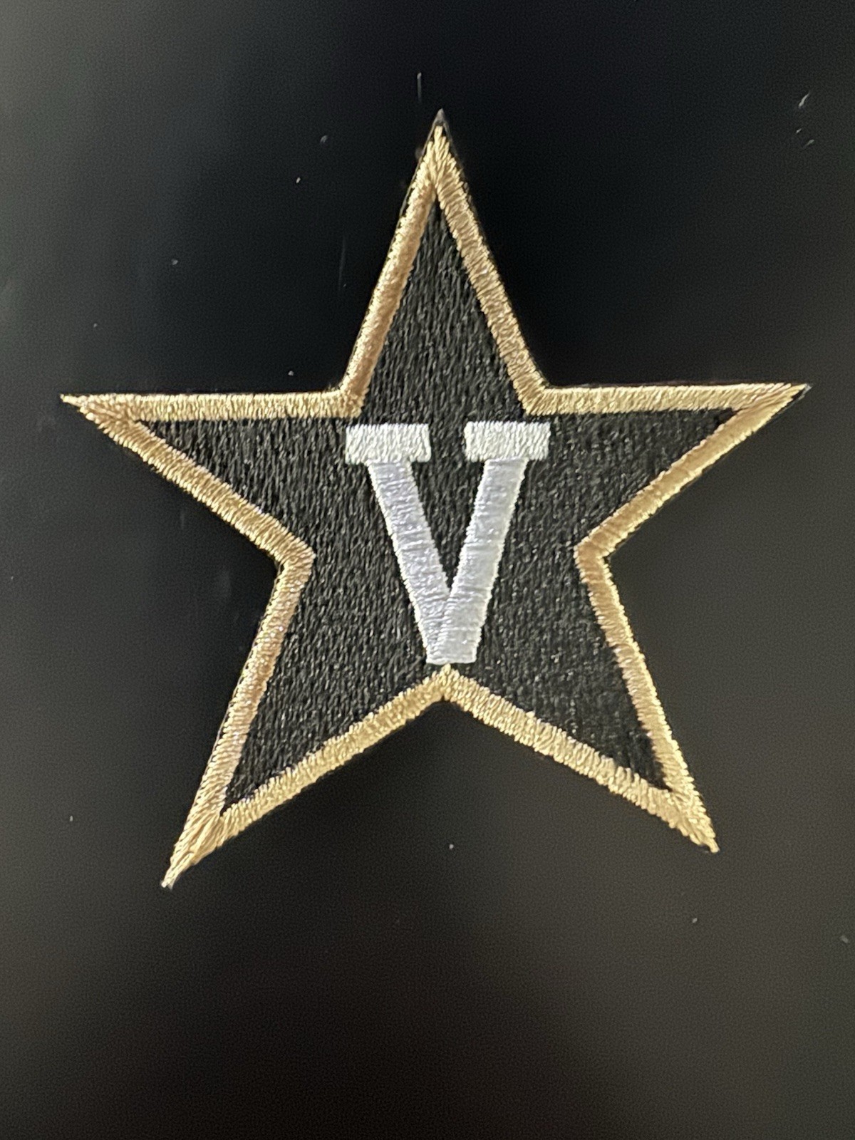RETRO VINTAGE THROWBACK VANDERBILT COMMODORES V STAR LOGO PATCH NEW-OLD STOCK