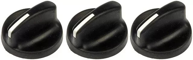 03-09 Kenworth W900 T800 T600A T300 Heater Control Knob Set of 3 Dorman 702-5402
