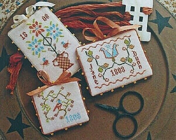 1808 Pinkeep Trio~Annie Beez Folk Art