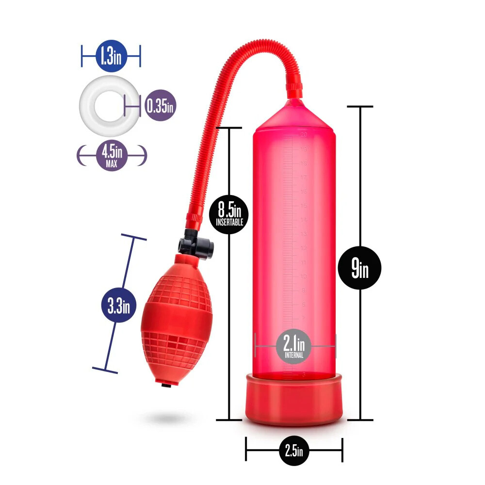 Beginner Male Vacuum Suction Penis Pump Erection Width Girth Length Enlarger