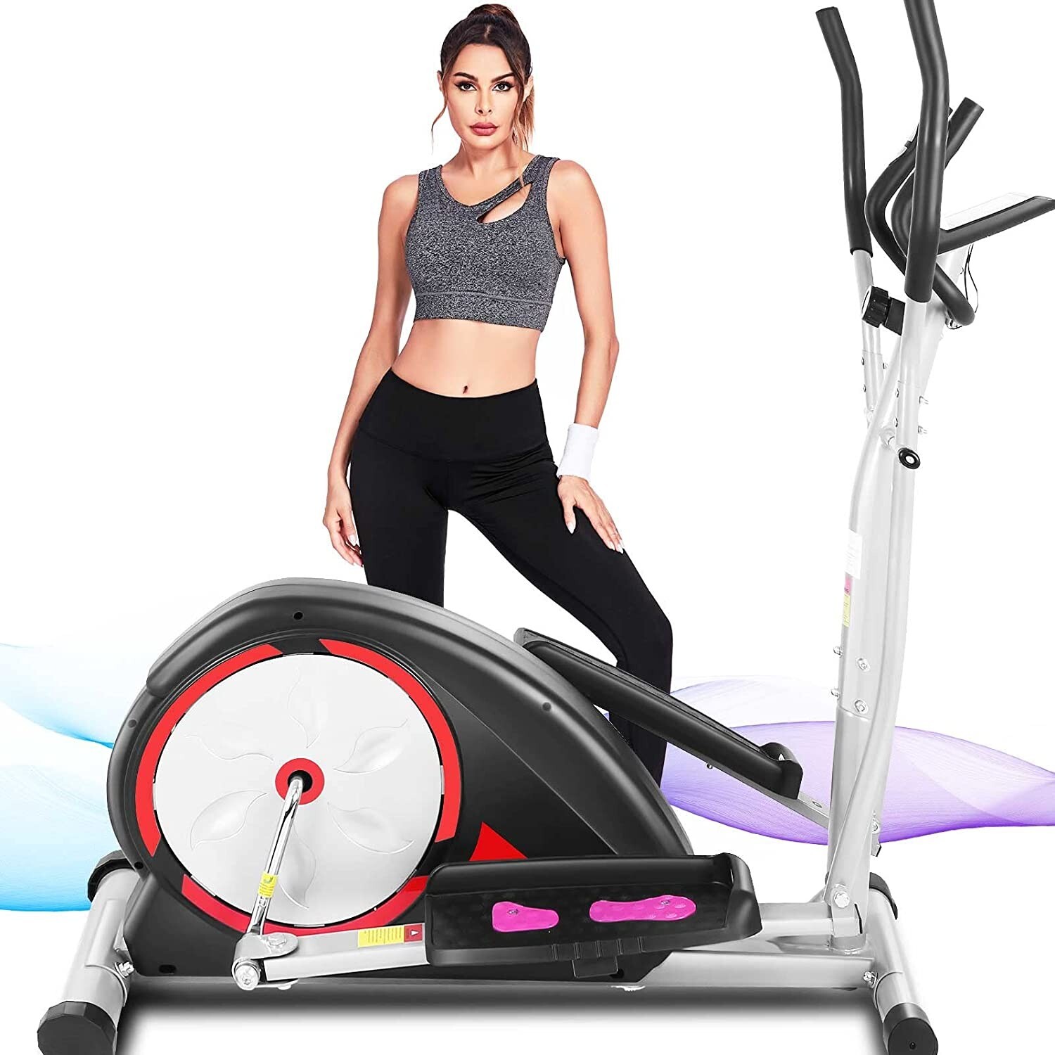 Magnetic Elliptical Exercise Bike Fitness Training Machine Home Gym Cardio Yoga！