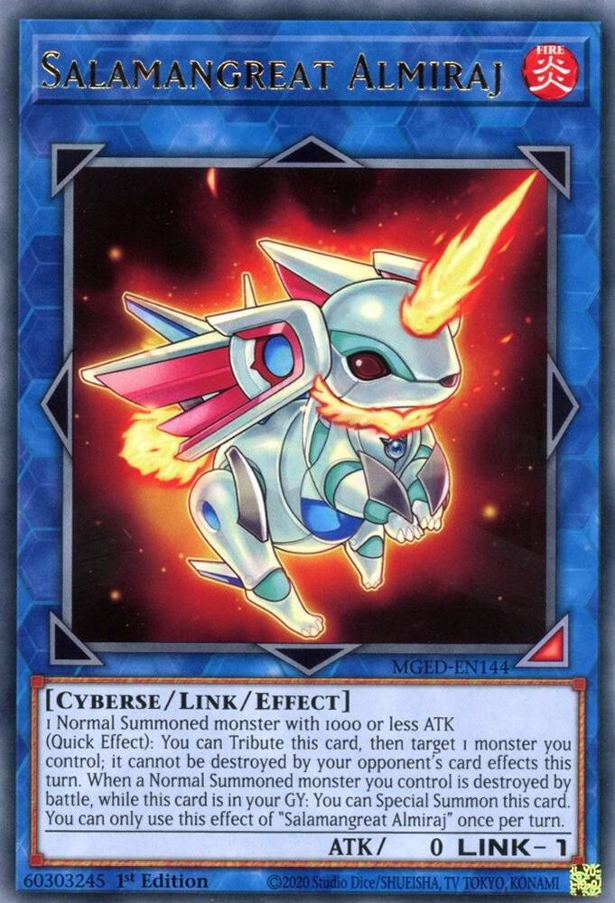 Yugioh Salamangreat Almiraj 1st Edition Rare MGED-EN144 NM