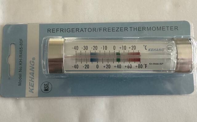 NSF Refrigerator & Freezer Thermometer
