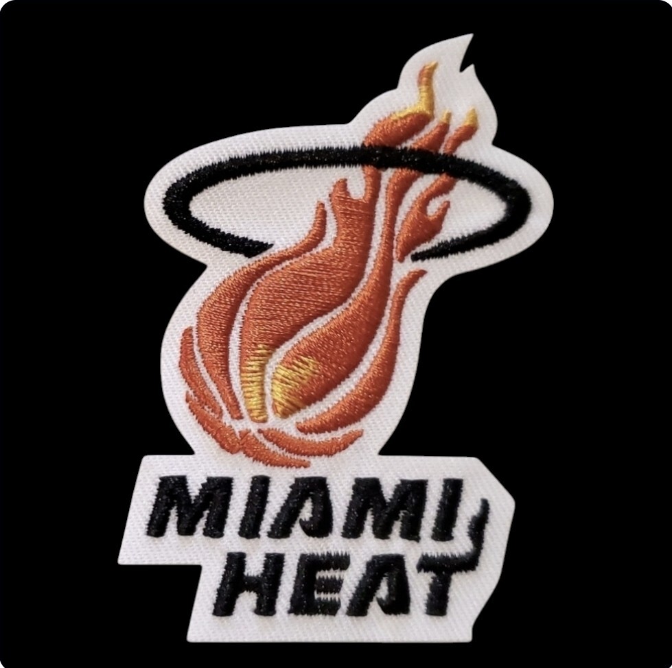 Miami Heat Vintage Style Patch. Embroidered. Iron On. 3"x2"