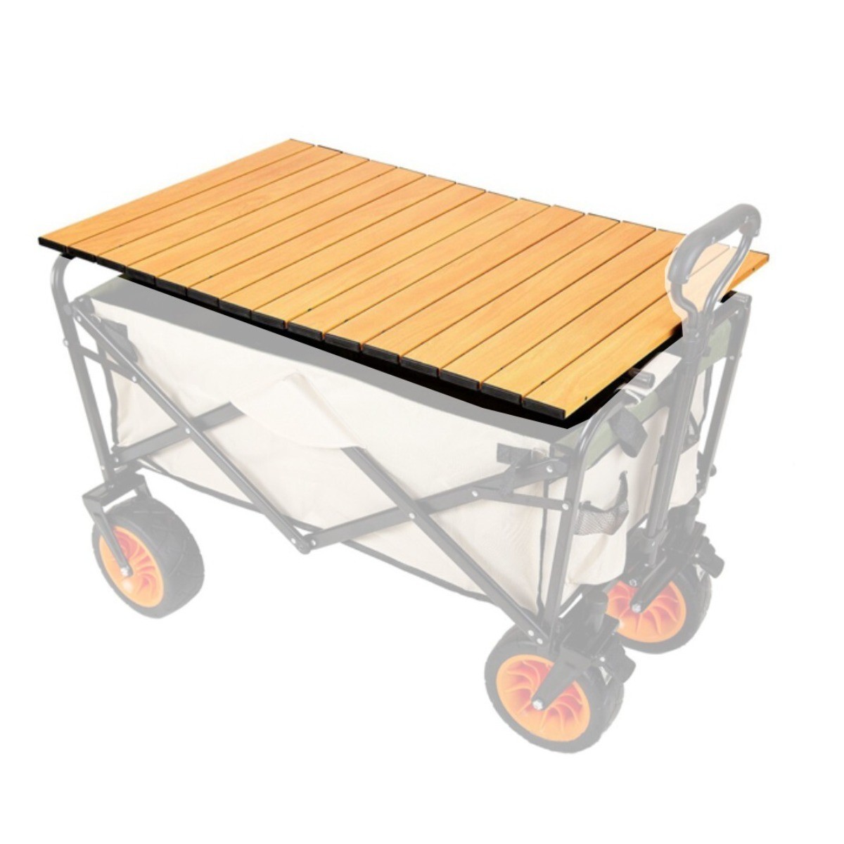 Aluminum Alloy Camping Trolley Tabletop Table Board Wagon Trailer Cover