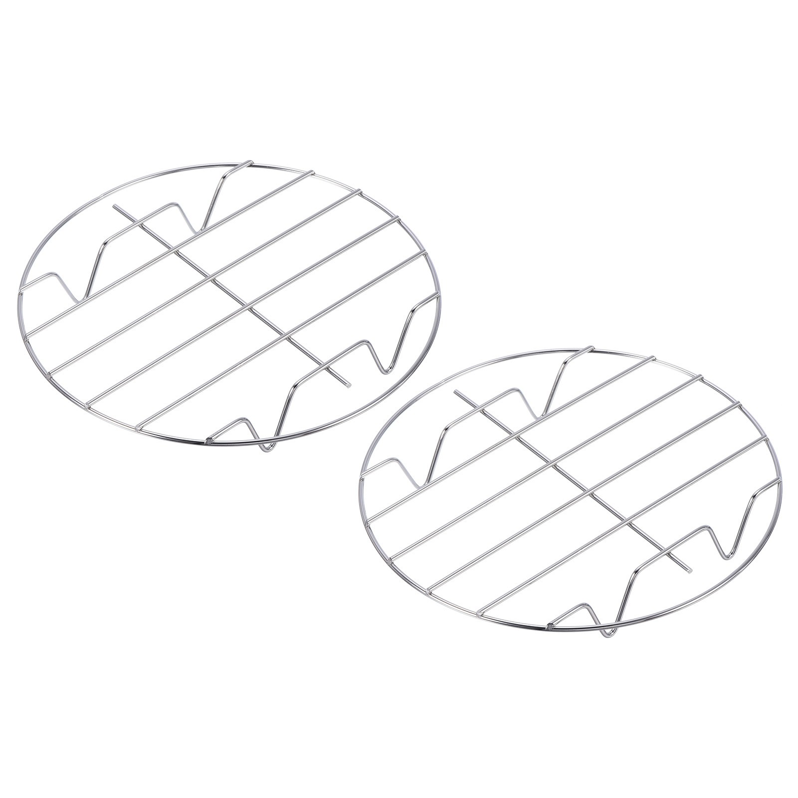Round Baking Rack Cooling Cooking Rack 7.8" Stainless Steel Rust Free 2Pcs