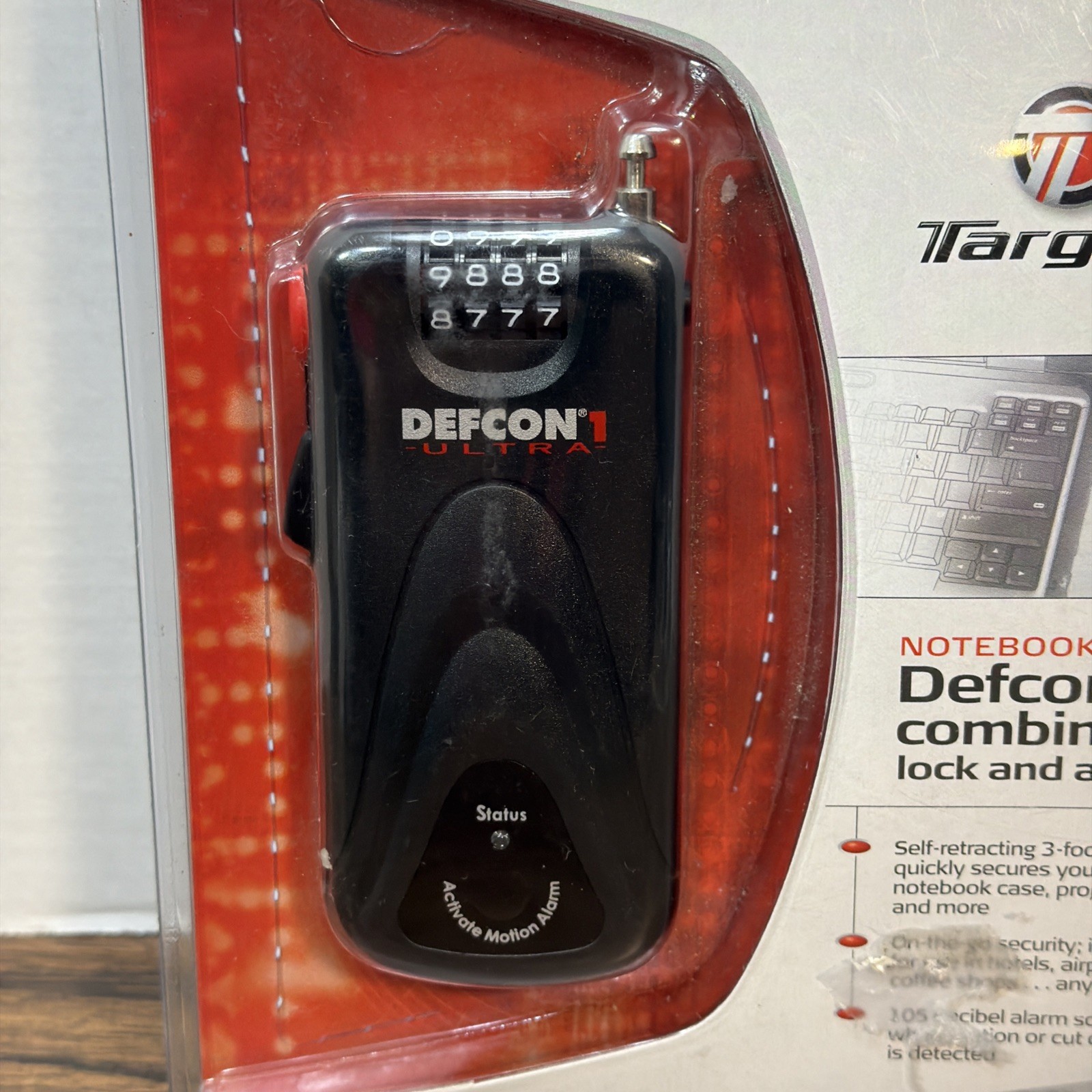 Targus DEFCON 1 Ultra Computer Security Alarm System Laptop & Notebook