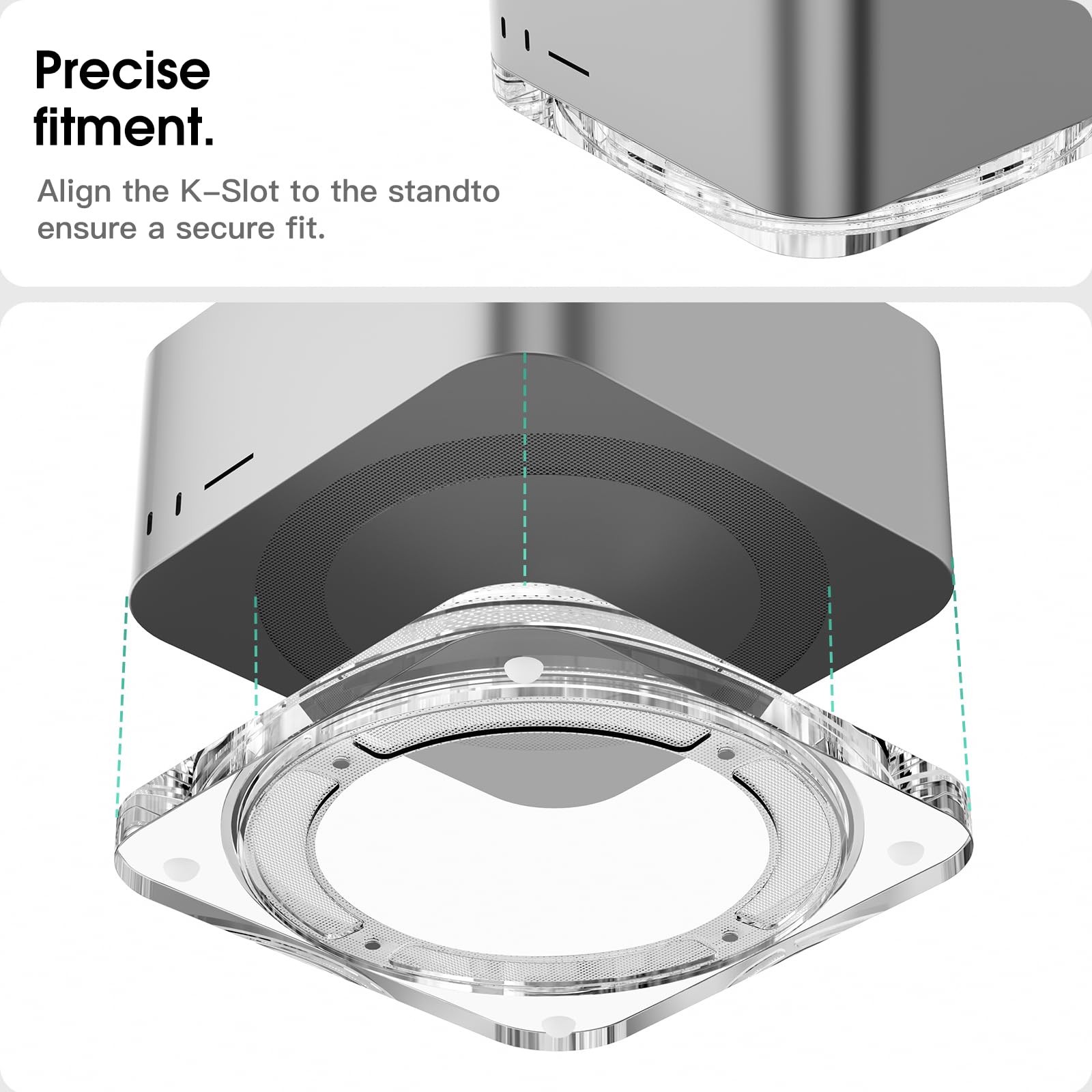Transparent Acrylic mac Studio Stand, Built in Detachable air Filter Suitable...