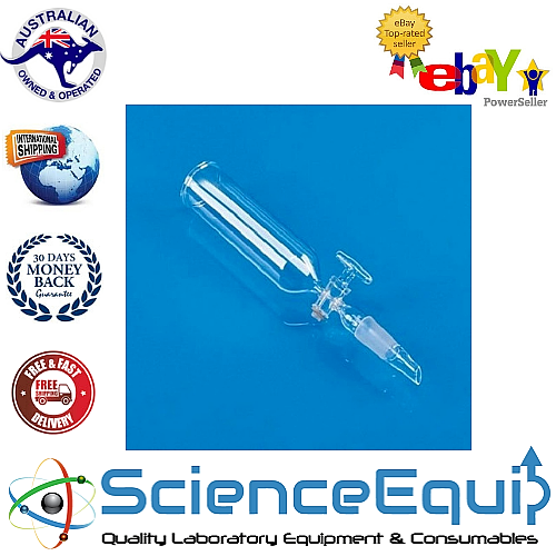 Additional Funnels Cylindrical Open Top with GLASS Stopcock & Stem - 100ml